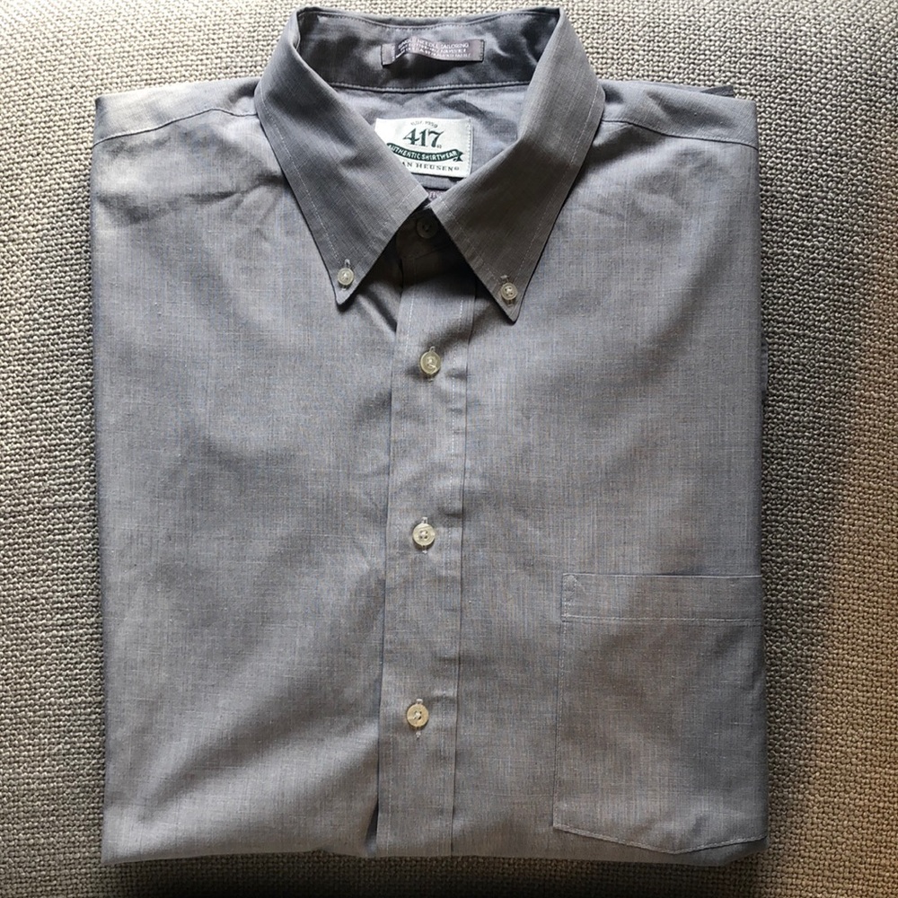 Van Heusen Short-Sleeve Button Down